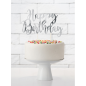 Preview: Cake Topper Happy Birthday Silber